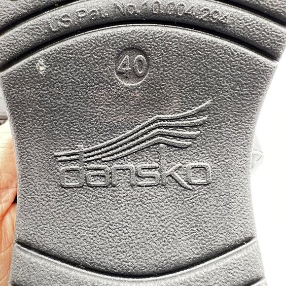 Dansko XP 2.0 8.5 Slip On Work Loafers Black Leather Platform Clog Dress Shoes - Picture 14 of 15